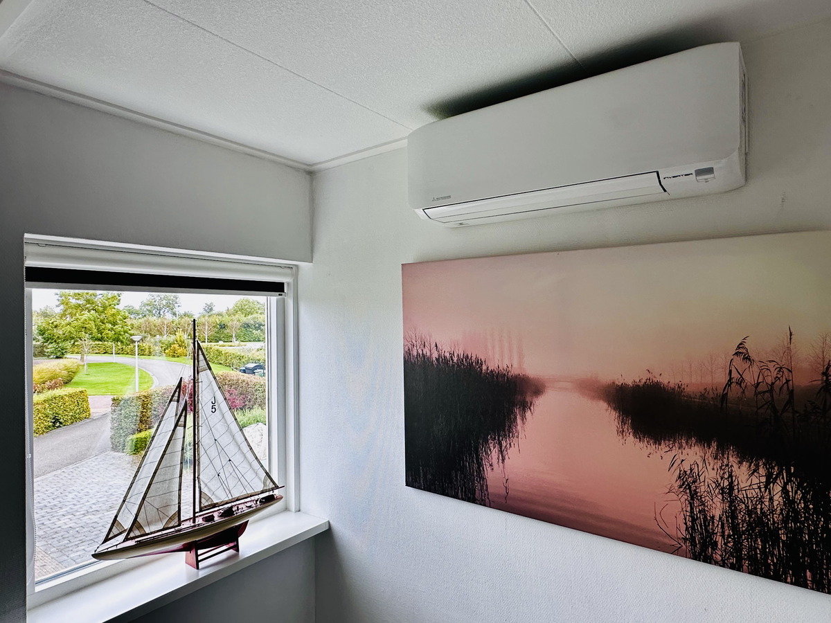 Airco verkoelt de bovenverdieping