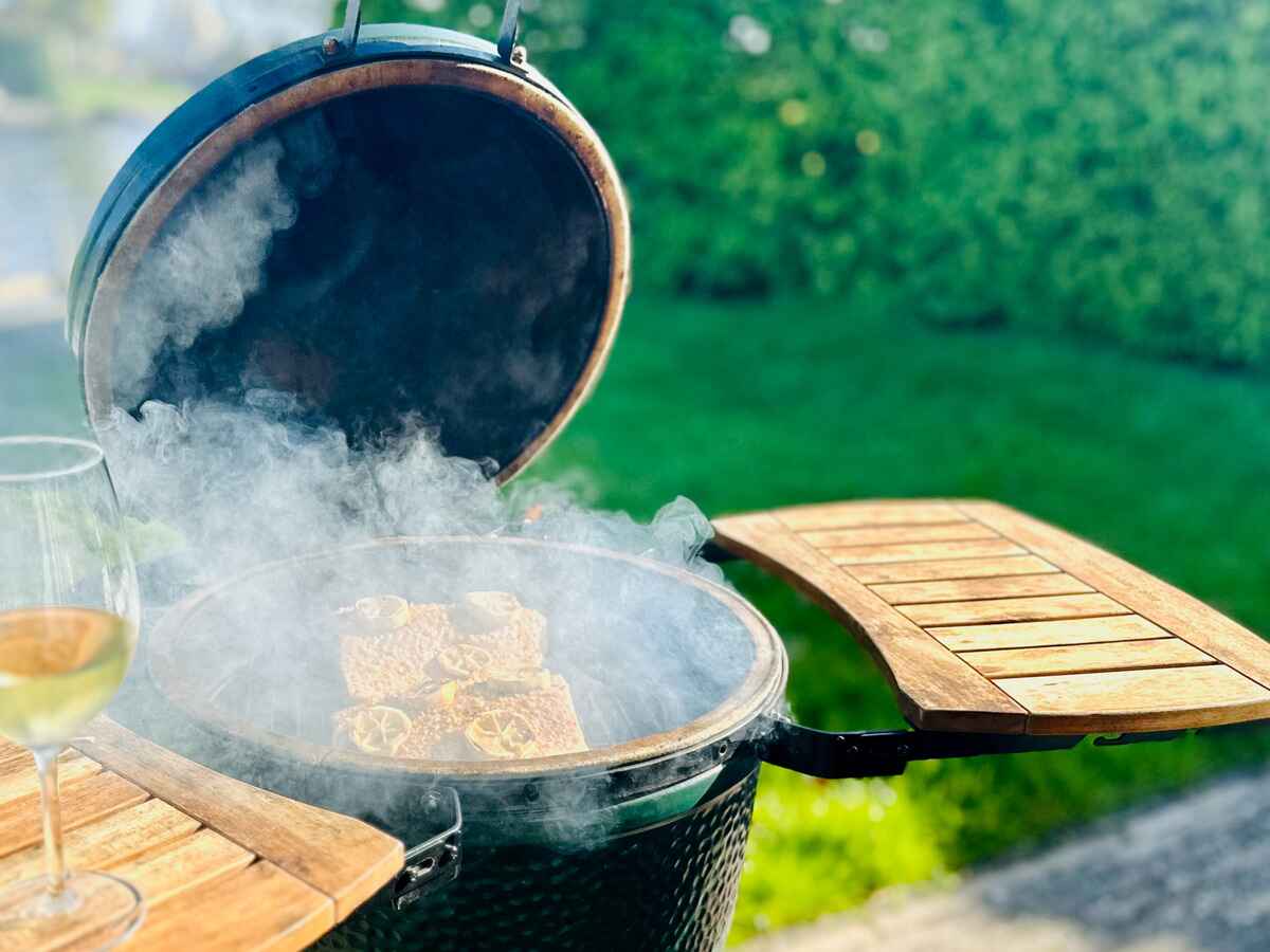 Big Green Egg zalm roken