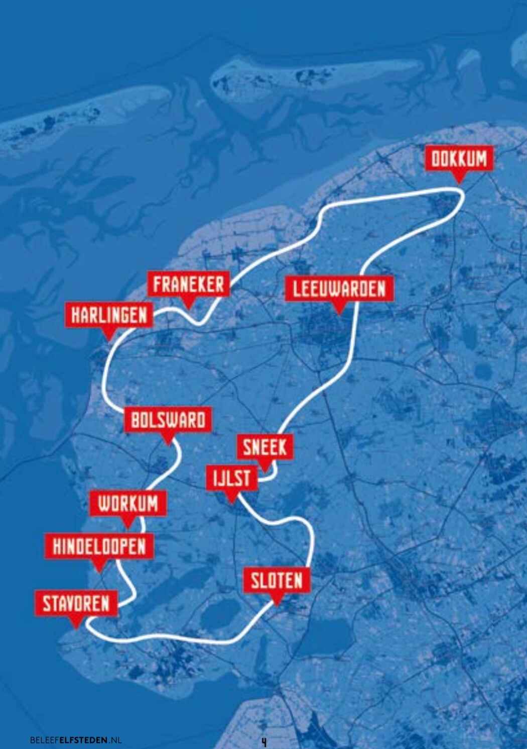 De elf steden in Friesland