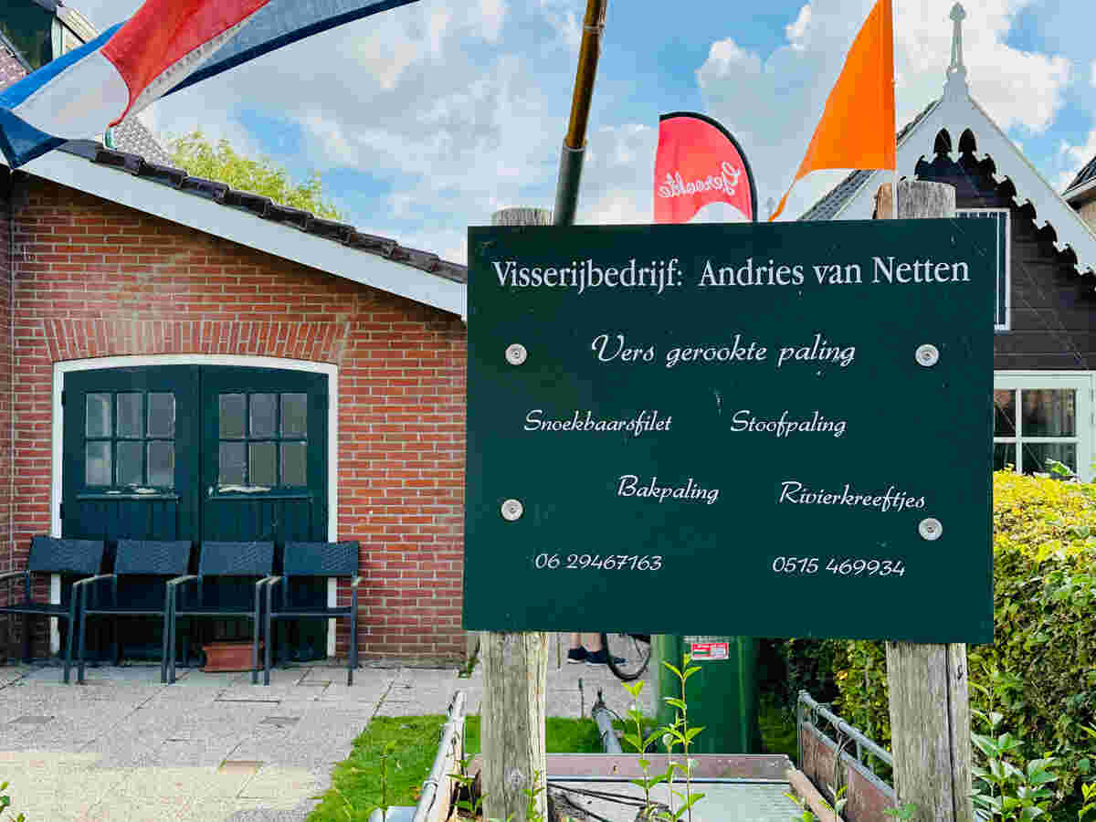 Paling Andris van Netten bord